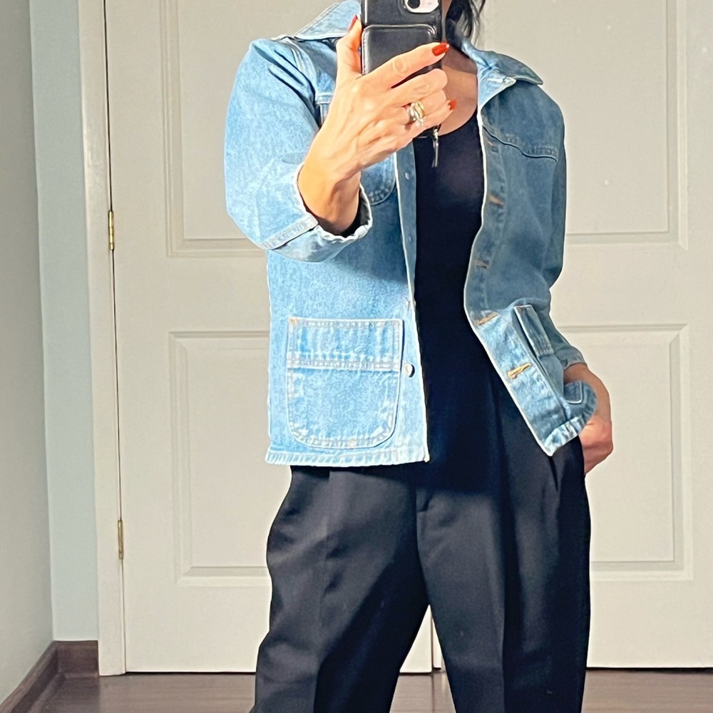 Vintage New Legends cropped fitted denim jacket - Picture 2 of 11